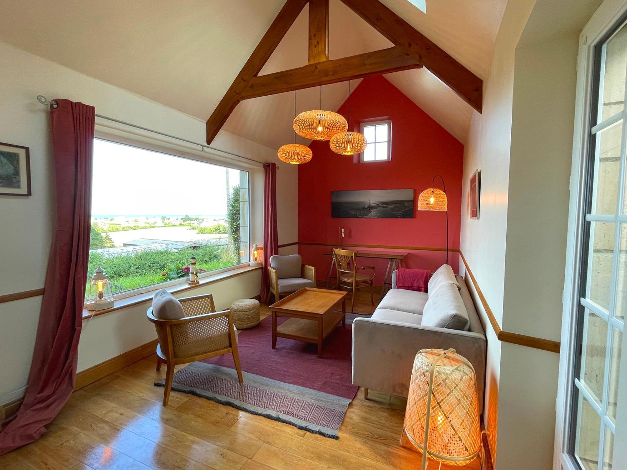 Maison De Charme Vue Sur Mer Pour 6 Pers Quinéville エクステリア 写真